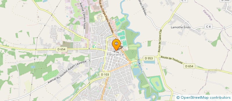 localisation de l'entreprise SOCIETE CIVILE IMMOBILIERE DU COMPLEXE FUNERAIRE DE LECTOURE  FLEURANCE