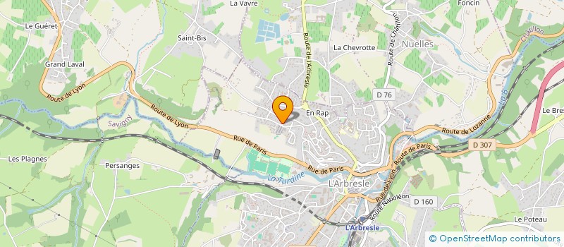 localisation de l'entreprise SOCIETE CIVILE IMMOBILIERE DU COTEAU  L'ARBRESLE