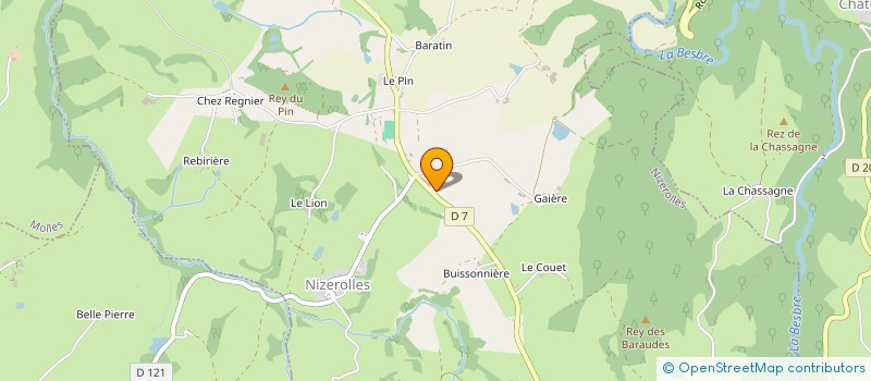 localisation de l'entreprise SOCIETE CIVILE IMMOBILIERE DU CROLANT  CHATEL-MONTAGNE