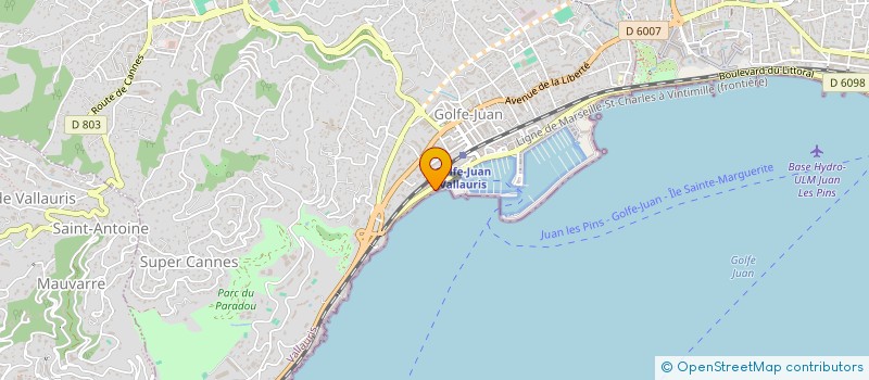 localisation de l'entreprise SOCIETE CIVILE IMMOBILIERE DU CYCAS à VALLAURIS