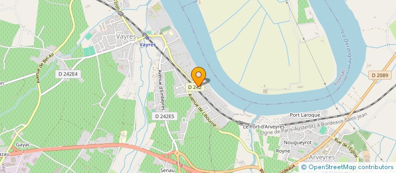 localisation de l'entreprise SOCIETE CIVILE IMMOBILIERE DU DEROC  VAYRES