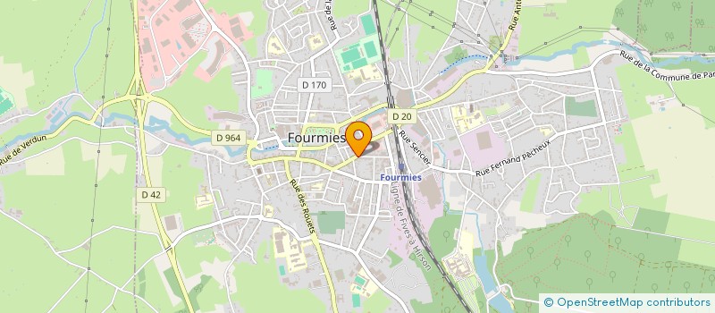 localisation de l'entreprise SOCIETE CIVILE IMMOBILIERE DU DISPENSAIRE EN ABREGE SCI DU DISPENSAIRE  FOURMIES