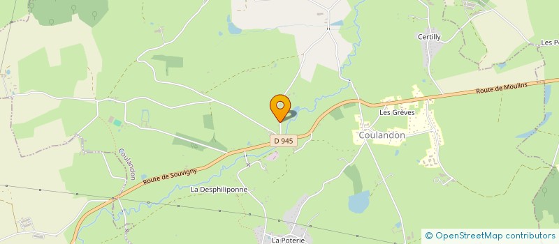 localisation de l'entreprise SOCIETE CIVILE IMMOBILIERE DU FORGERET  COULANDON