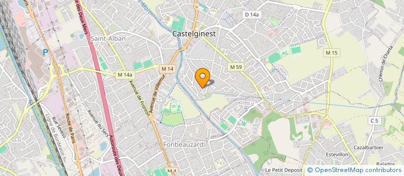 localisation de l'entreprise SOCIETE CIVILE IMMOBILIERE DU GAREL  CASTELGINEST