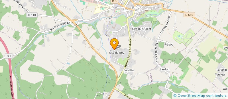 localisation de l'entreprise SOCIETE CIVILE IMMOBILIERE DU GENDRON  BAZAS