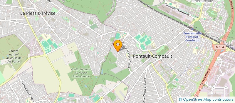 localisation de l'entreprise SOCIETE CIVILE IMMOBILIERE DU HASARD à PONTAULT-COMBAULT