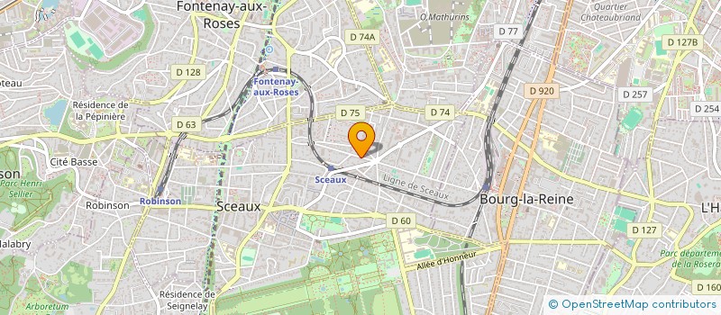 localisation de l'entreprise SOCIETE CIVILE IMMOBILIERE DU LAC SAINT FORTUNAT  SCEAUX