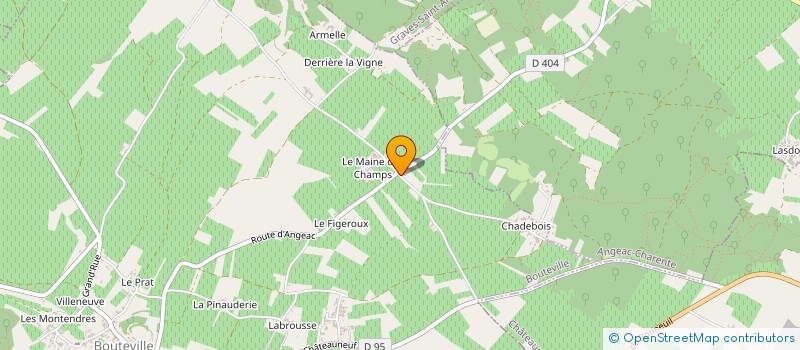 localisation de l'entreprise SOCIETE CIVILE IMMOBILIERE DU MAINE DES CHAMPS  BOUTEVILLE