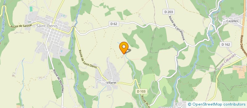 localisation de l'entreprise SOCIETE CIVILE IMMOBILIERE DU MAZET  BROUSSES-ET-VILLARET