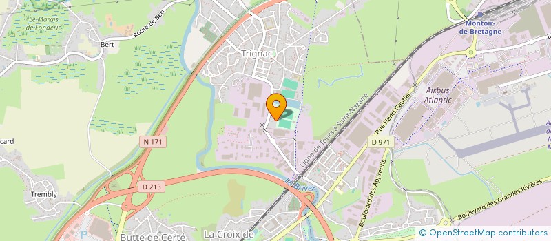 localisation de l'entreprise SOCIETE CIVILE IMMOBILIERE DU MEAN  TRIGNAC