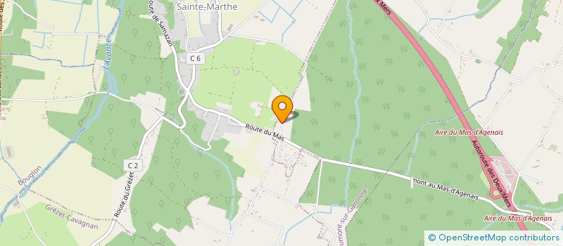 localisation de l'entreprise SOCIETE CIVILE IMMOBILIERE DU MOULIN DE LA RODE  SAINTE MARTHE