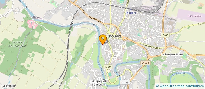 localisation de l'entreprise SOCIETE CIVILE IMMOBILIERE DU MOULIN DU VICOMTE A THOUARS  THOUARS