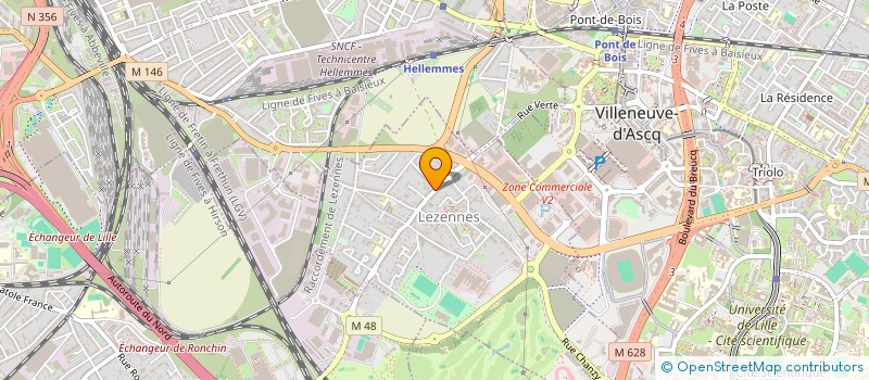 localisation de l'entreprise SOCIETE CIVILE IMMOBILIERE DU NORD AU SUD ET PAR ABREVIATION SCI DU NORD AU SUD à LILLE