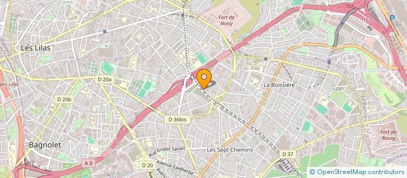 localisation de l'entreprise SOCIETE CIVILE IMMOBILIERE DU NUM 176 RUE GALLIENI A ROMAINVILLE à ROMAINVILLE