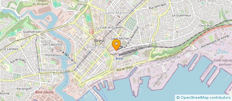 localisation de l'entreprise SOCIETE CIVILE IMMOBILIERE DU PONANT  BREST