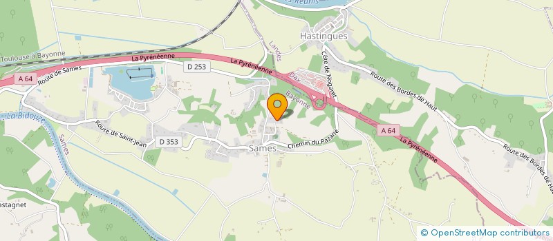 localisation de l'entreprise SOCIETE CIVILE IMMOBILIERE DU POULIT - SD & RS  SAMES