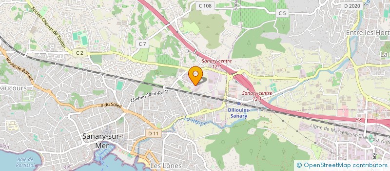 localisation de l'entreprise SOCIETE CIVILE IMMOBILIERE DU SOLEIL à SANARY-SUR-MER
