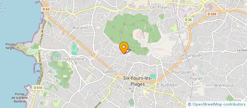 localisation de l'entreprise SOCIETE CIVILE IMMOBILIERE DU SUD-EST à SIX-FOURS-LES-PLAGES