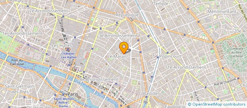 localisation de l'entreprise SOCIETE CIVILE IMMOBILIERE DU TEMPLE  PARIS