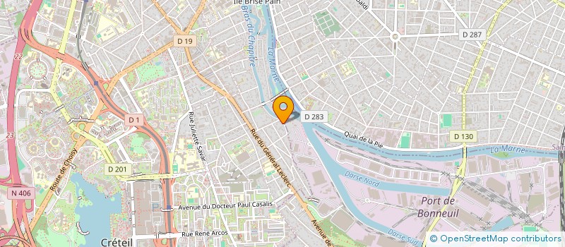 localisation de l'entreprise SOCIETE CIVILE IMMOBILIERE DU TEMPLE à CRETEIL