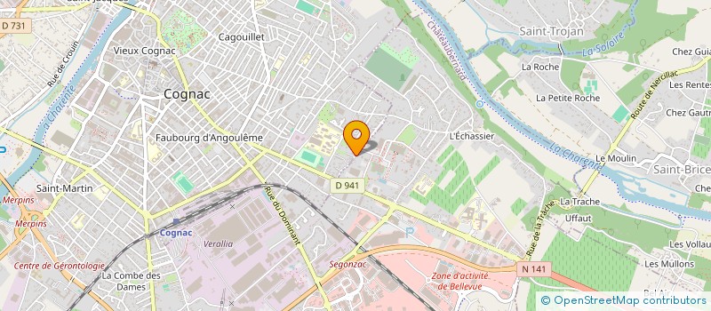 localisation de l'entreprise SOCIETE CIVILE IMMOBILIERE DU TILLEUL à COGNAC