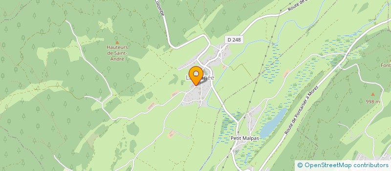 localisation de l'entreprise SOCIETE CIVILE IMMOBILIERE DU TOIT DU DOUBS  LA PLANEE