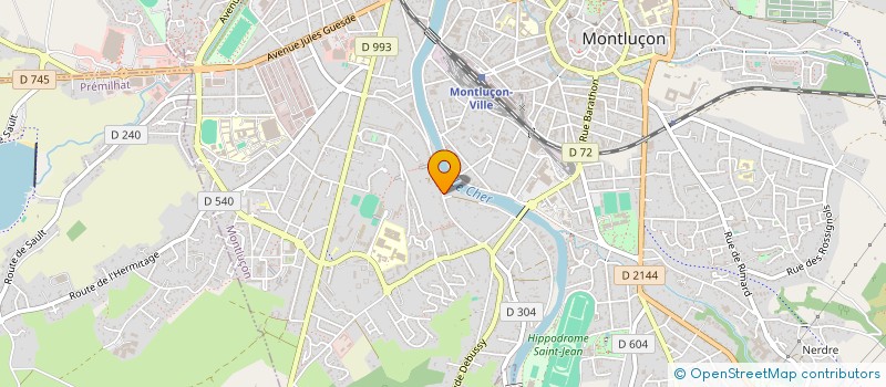 localisation de l'entreprise SOCIETE CIVILE IMMOBILIERE DUC-LAU à MONTLUCON