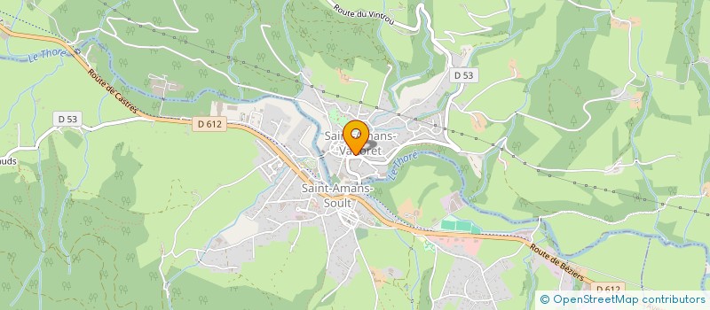 localisation de l'entreprise SOCIETE CIVILE IMMOBILIERE DUCROD  SAINT-AMANS-VALTORET