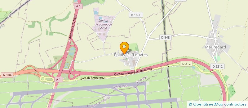 localisation de l'entreprise SOCIETE CIVILE IMMOBILIERE DURIEZ  EPIAIS-LES-LOUVRES