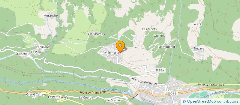 localisation de l'entreprise SOCIETE CIVILE IMMOBILIERE DUSOL  CHAMPAGNY-EN-VANOISE