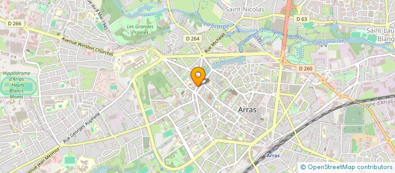 localisation de l'entreprise SOCIETE CIVILE IMMOBILIERE DVS à ARRAS