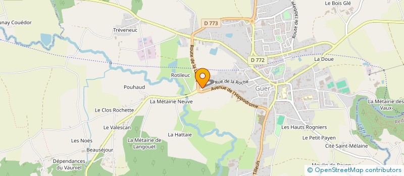 localisation de l'entreprise SOCIETE CIVILE IMMOBILIERE DYLAN  GUER