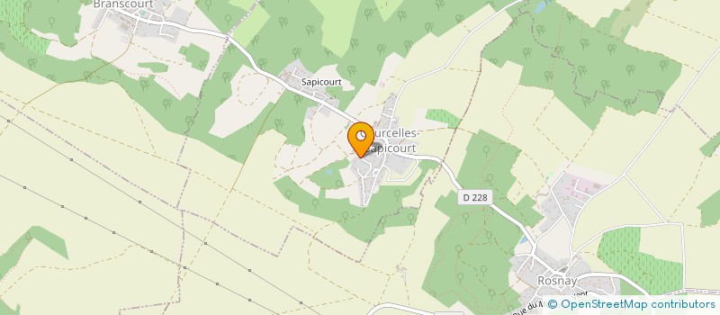 localisation de l'entreprise SOCIETE CIVILE IMMOBILIERE DZBD  COURCELLES-SAPICOURT