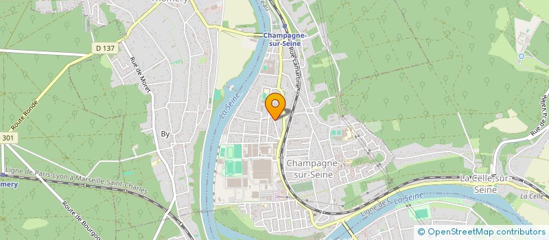 localisation de l'entreprise SOCIETE CIVILE IMMOBILIERE E.A.M  CHAMPAGNE-SUR-SEINE