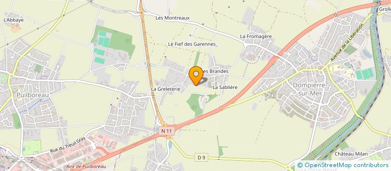 localisation de l'entreprise SOCIETE CIVILE IMMOBILIERE E AND E  DOMPIERRE-SUR-MER