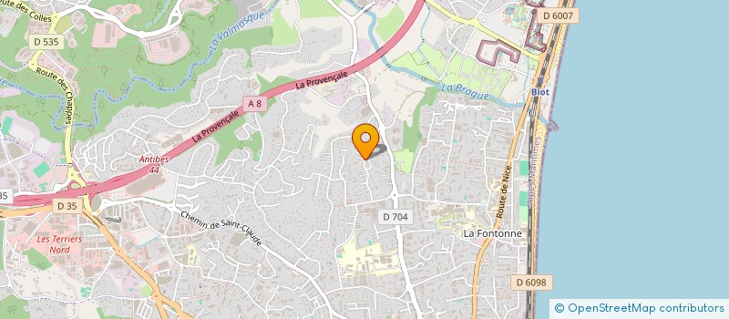 localisation de l'entreprise SOCIETE CIVILE IMMOBILIERE E J C à ANTIBES