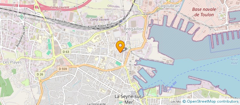 localisation de l'entreprise SOCIETE CIVILE IMMOBILIERE E M D à LA SEYNE-SUR-MER
