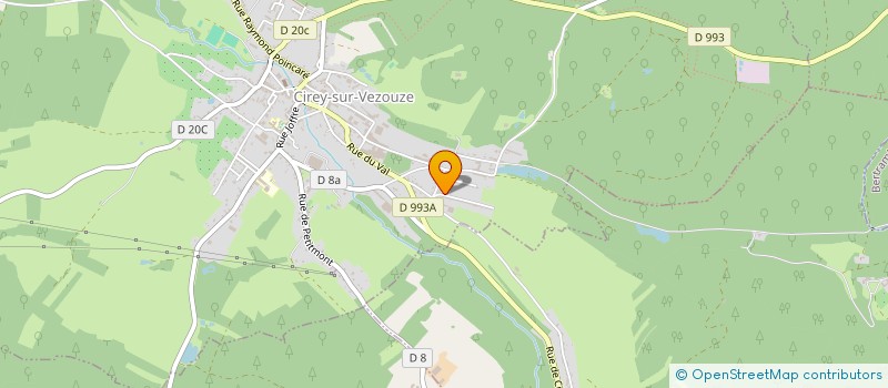 localisation de l'entreprise SOCIETE CIVILE IMMOBILIERE E.M.S.  CIREY-SUR-VEZOUZE