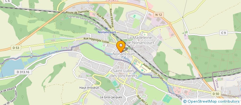 localisation de l'entreprise SOCIETE CIVILE IMMOBILIERE EA-TH PAR ABREVIATION S.C.I. EA-TH.  NONANCOURT