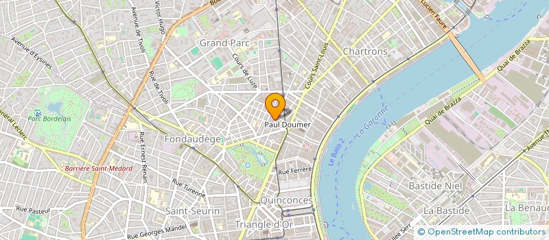 localisation de l'entreprise SOCIETE CIVILE IMMOBILIERE ECLAIR BORDEAUX  BORDEAUX