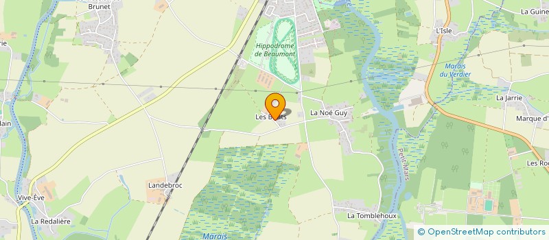 localisation de l'entreprise SOCIETE CIVILE IMMOBILIERE ECURIES DES BRIATS  NORT-SUR-ERDRE