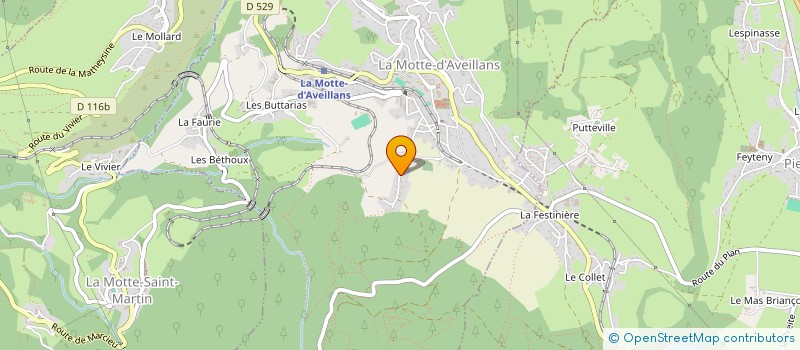 localisation de l'entreprise SOCIETE CIVILE IMMOBILIERE EDDY 2  LA MOTTE-D'AVEILLANS