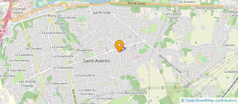 localisation de l'entreprise SOCIETE CIVILE IMMOBILIERE EEAC  SAINT-AVERTIN