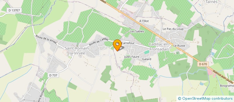 localisation de l'entreprise SOCIETE CIVILE IMMOBILIERE EKE  CADILLAC-EN-FRONSADAIS