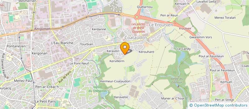 localisation de l'entreprise SOCIETE CIVILE IMMOBILIERE ELALLALI  GUIPAVAS