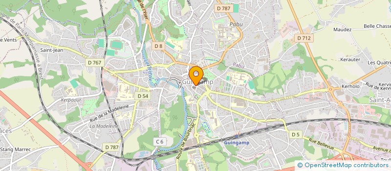 localisation de l'entreprise SOCIETE CIVILE IMMOBILIERE ELB  GUINGAMP