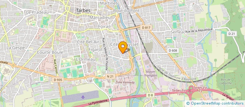 localisation de l'entreprise SOCIETE CIVILE IMMOBILIERE ELC IMMOBILIER ET PAR ABREVIATION SCI ELC IMMOBILIER  TARBES