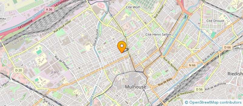 localisation de l'entreprise SOCIETE CIVILE IMMOBILIERE ELEF à MULHOUSE
