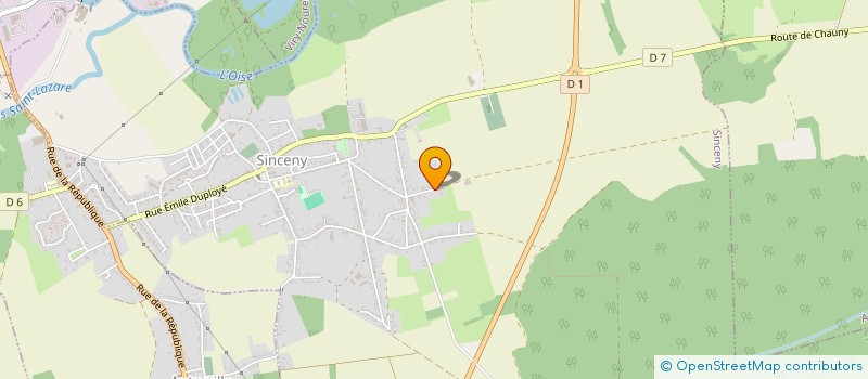 localisation de l'entreprise SOCIETE CIVILE IMMOBILIERE ELIOSE  SINCENY