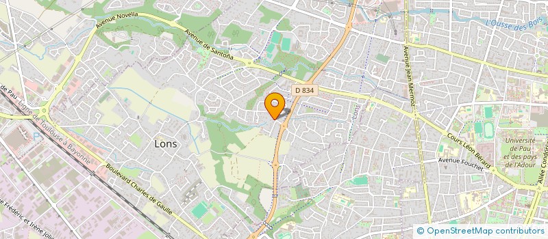 localisation de l'entreprise SOCIETE CIVILE IMMOBILIERE ELLY PAR ABREVIATION SCI ELLY  BILLERE